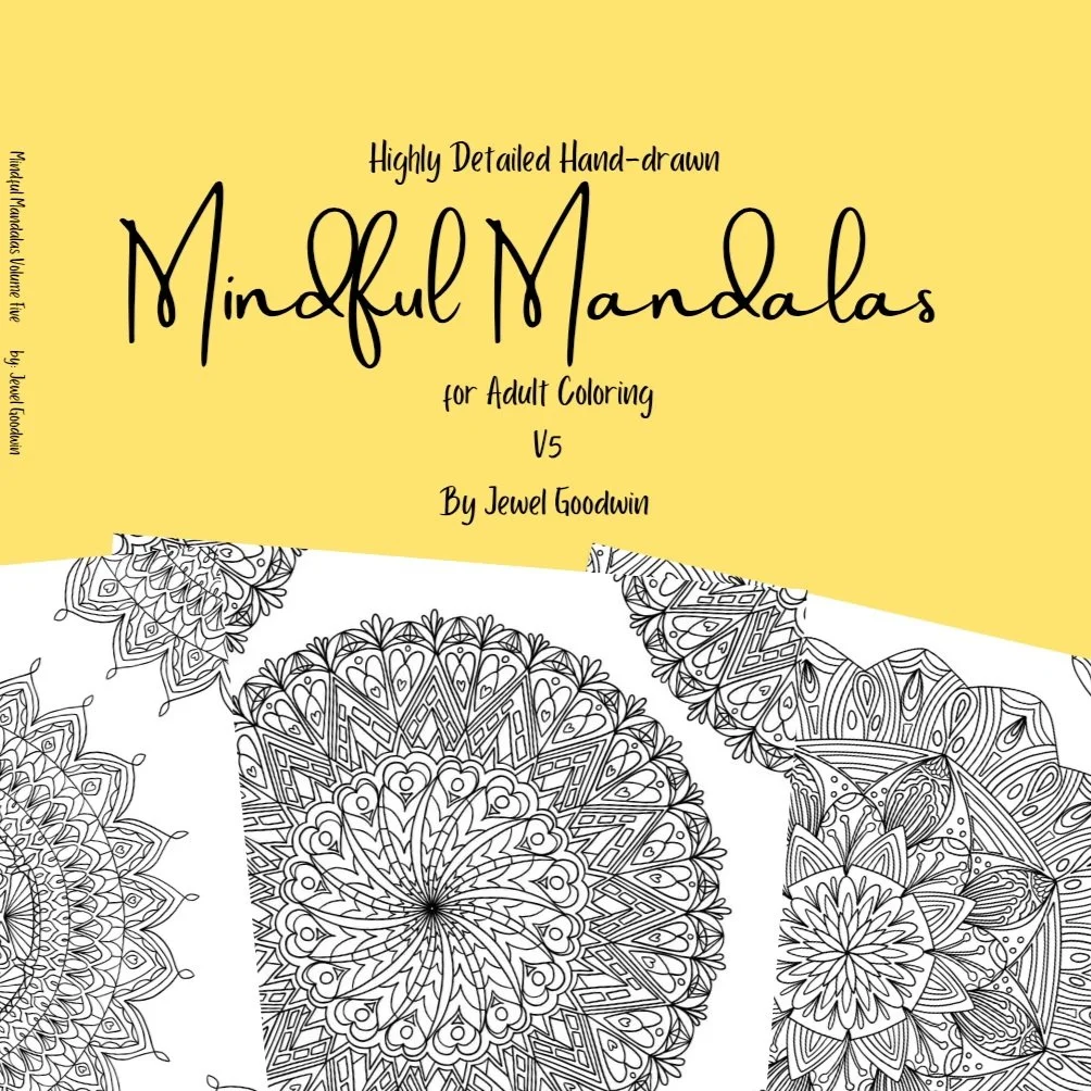 Highly Detailed Hand-drawn Mindful Mandalas Volume Five