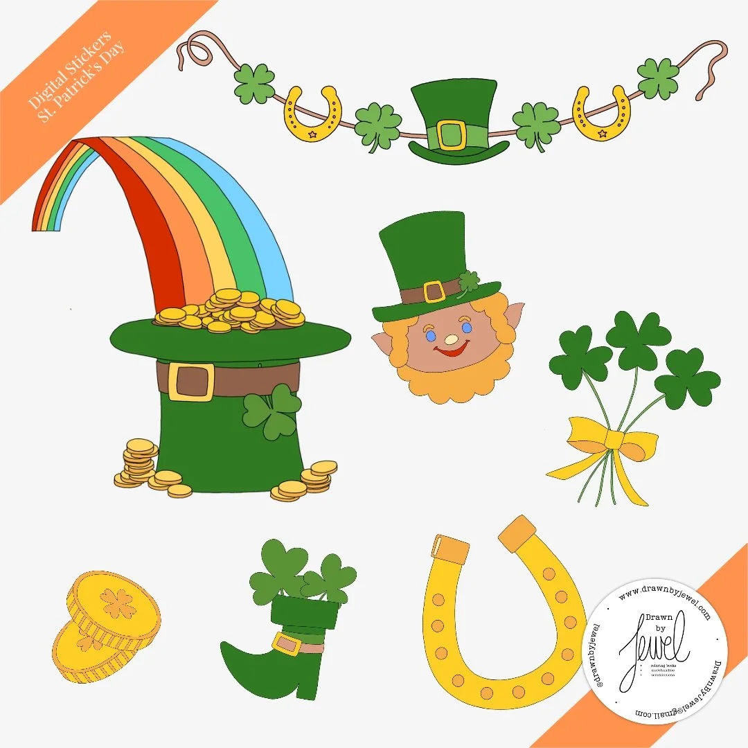 Digital Sticker St Patrick's Day