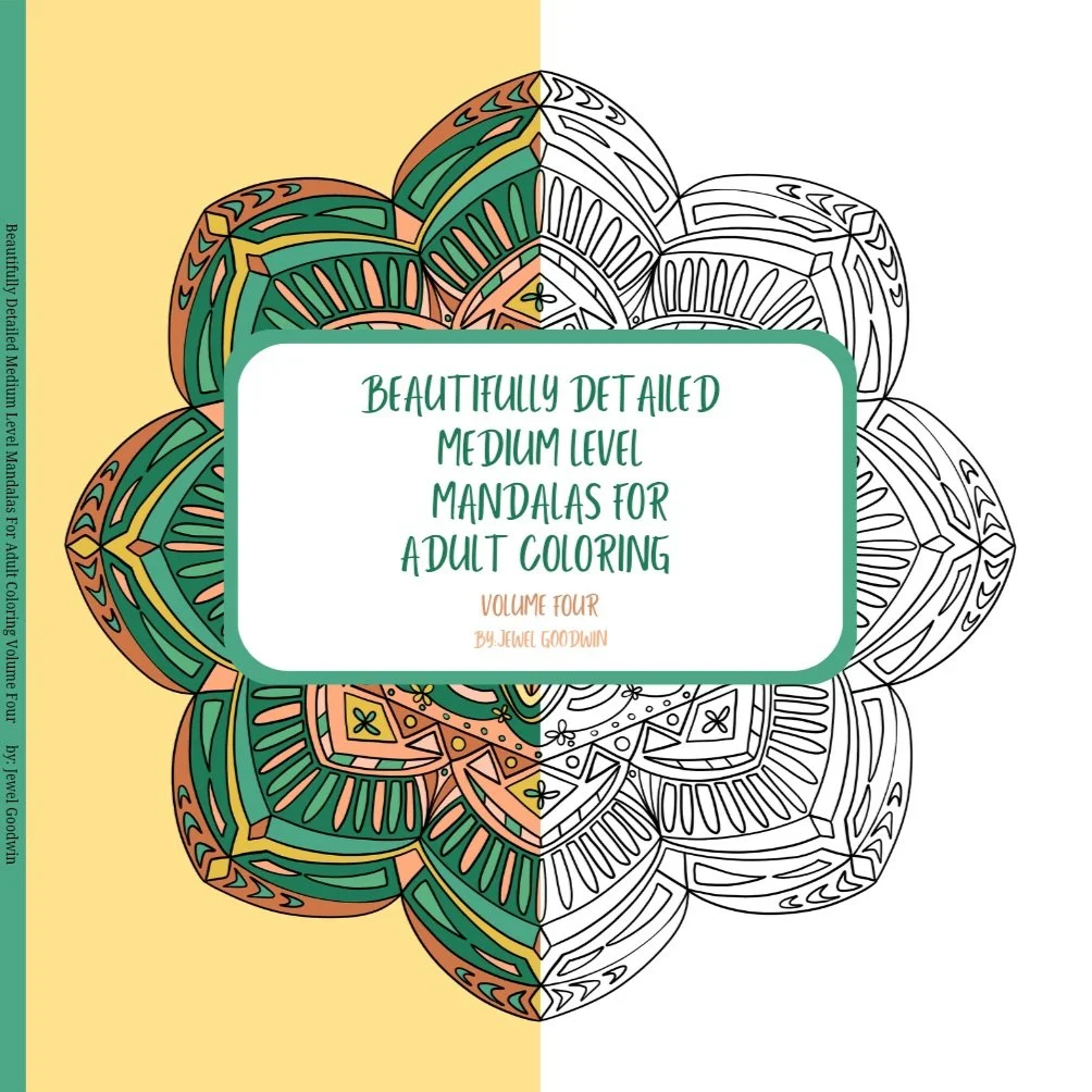 Beautifully Detailed Medium Level Mandalas For Adult Coloring Volume 4