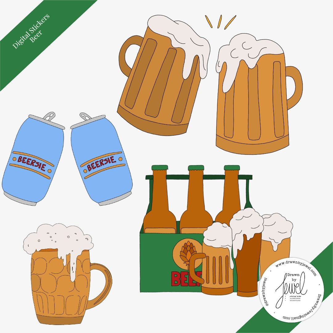 Digital Stickers Beer