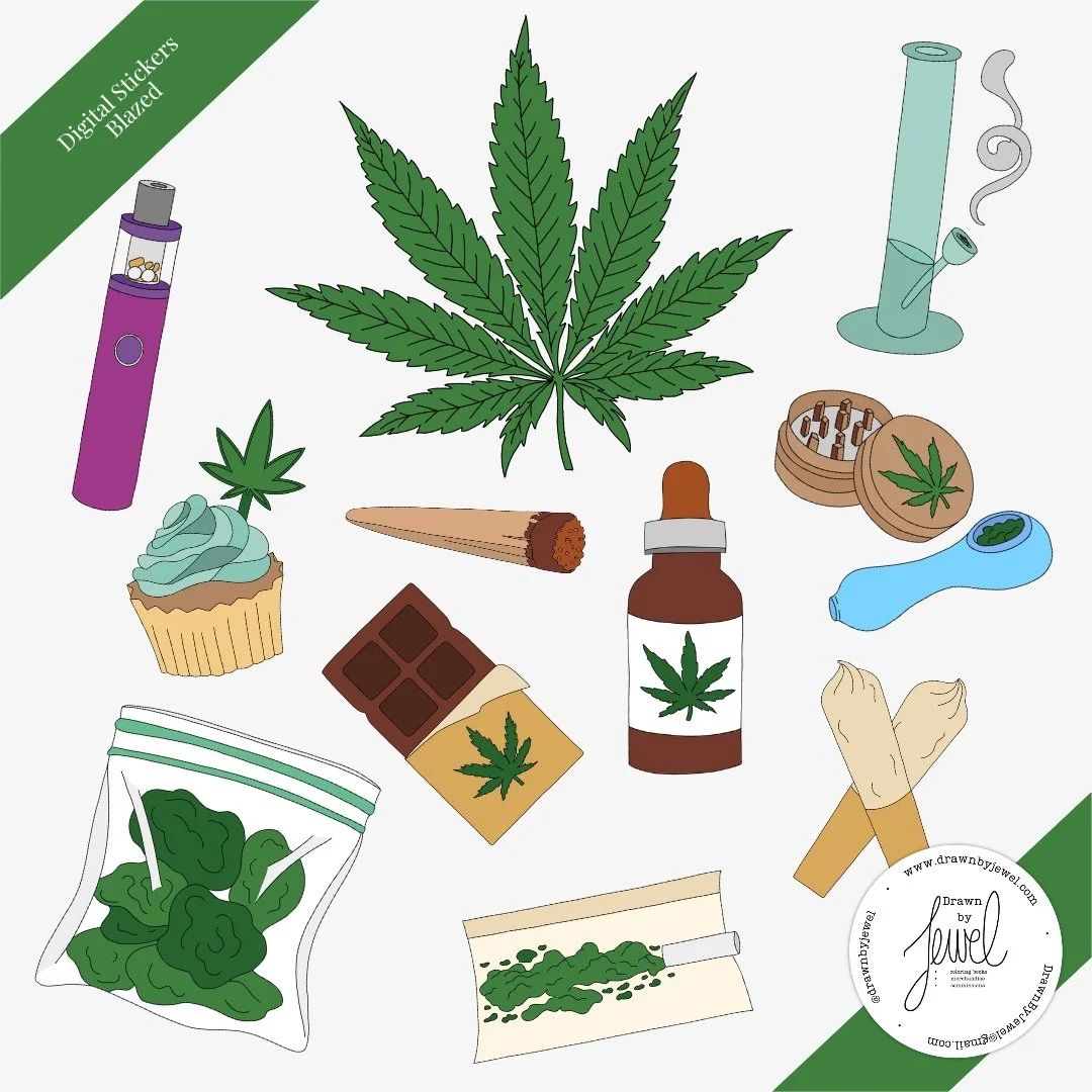 Digital Stickers Blazed