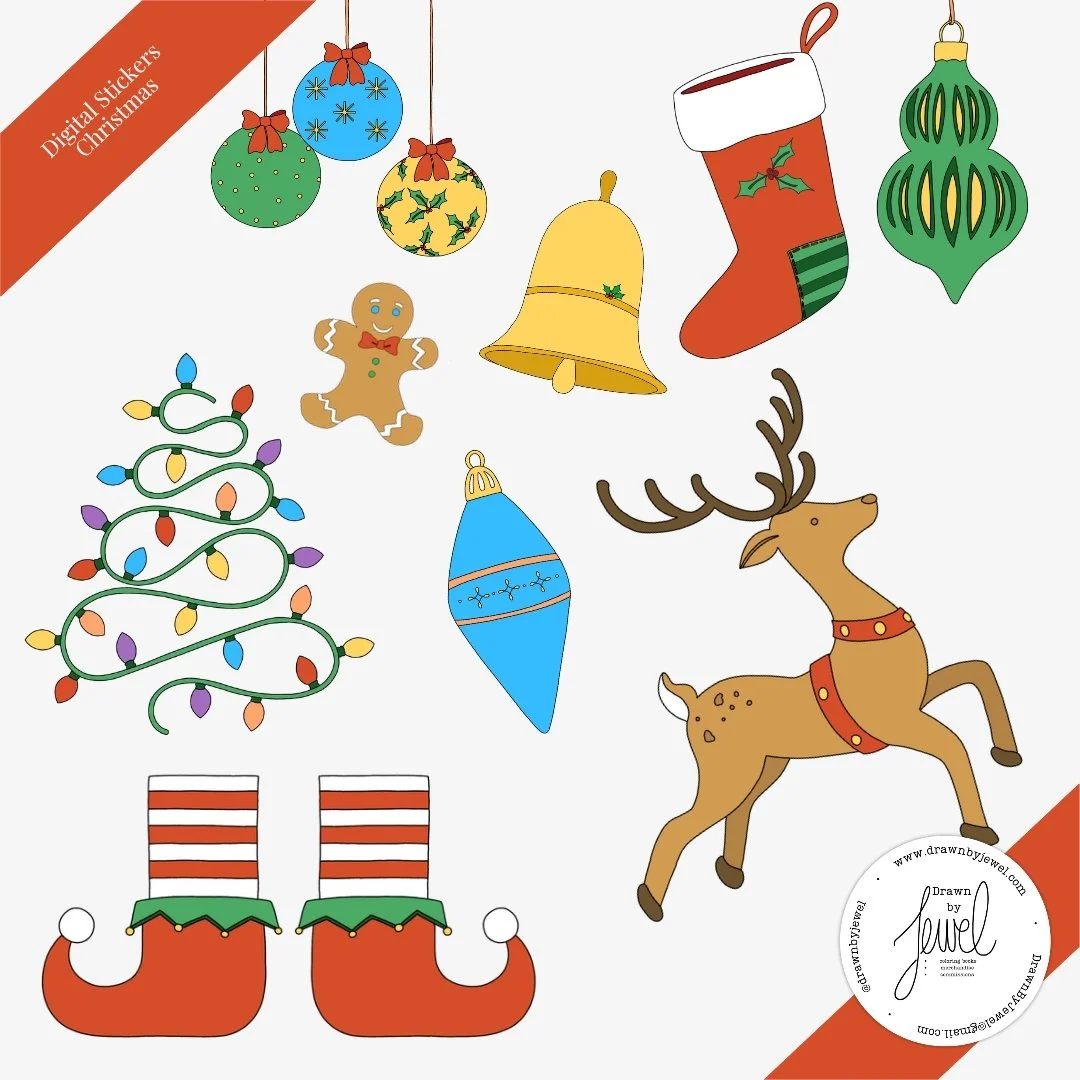 Digital Stickers Christmas