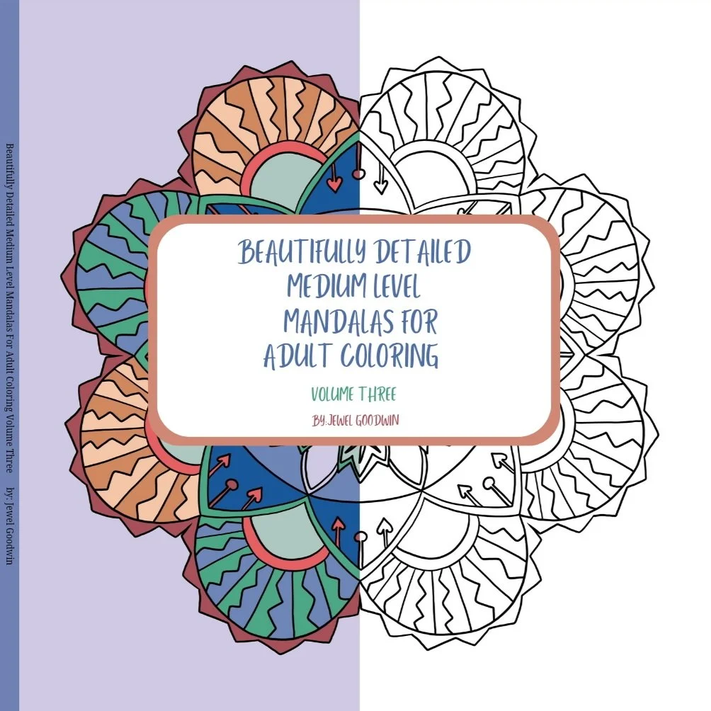 Beautifully Detailed Medium Level Mandalas For Adult Coloring Volume 3