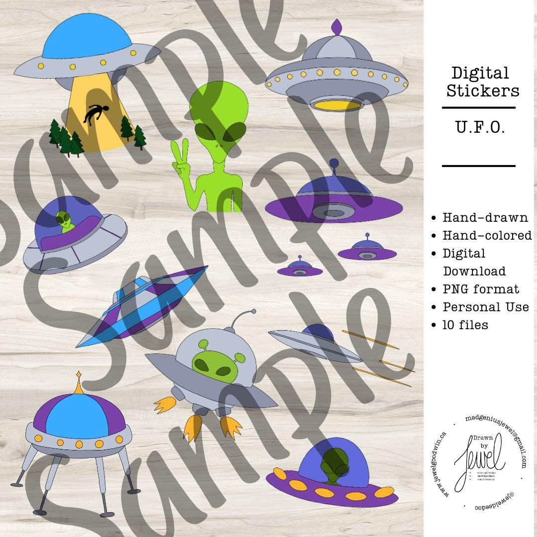 Digital Stickers U.F.O