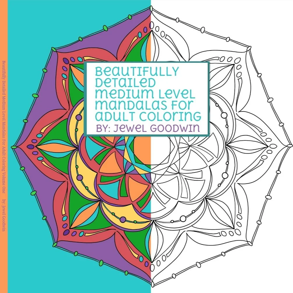 Beautifully Detailed Medium Level Kandalas for Adult Coloring Volume One