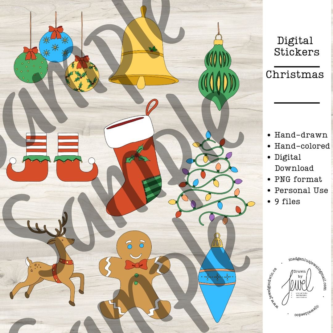 Digital Stickers Christmas