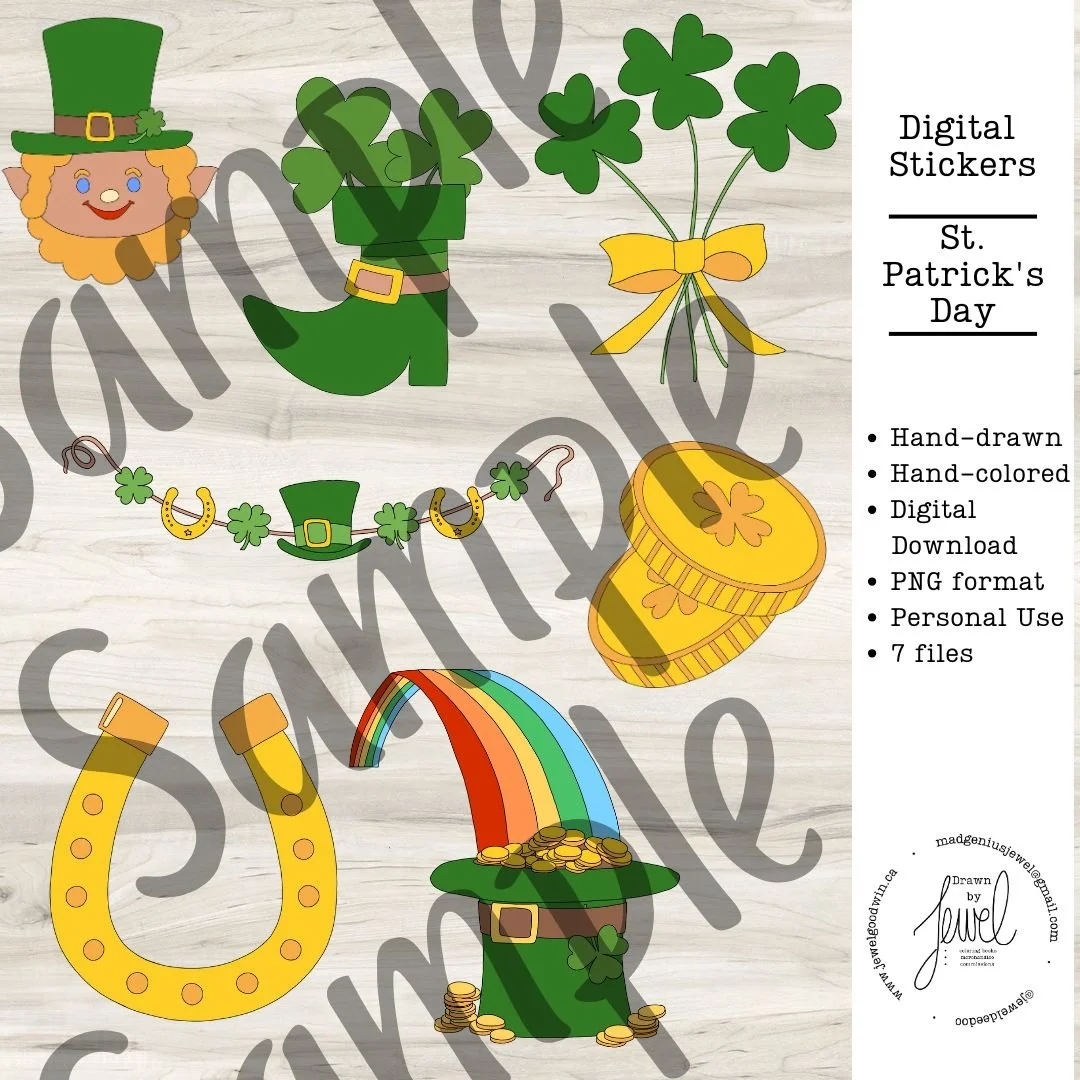 Digital Sticker St Patrick's Day