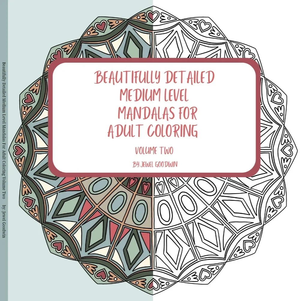Beautifully Detailed Medium Level Mandalas For Adult Coloring Volume 2