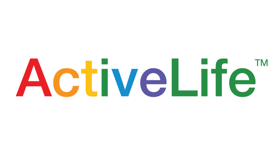 Colorful logo of ActiveLife in red, orange, yellow, blue, purple, and green letters.