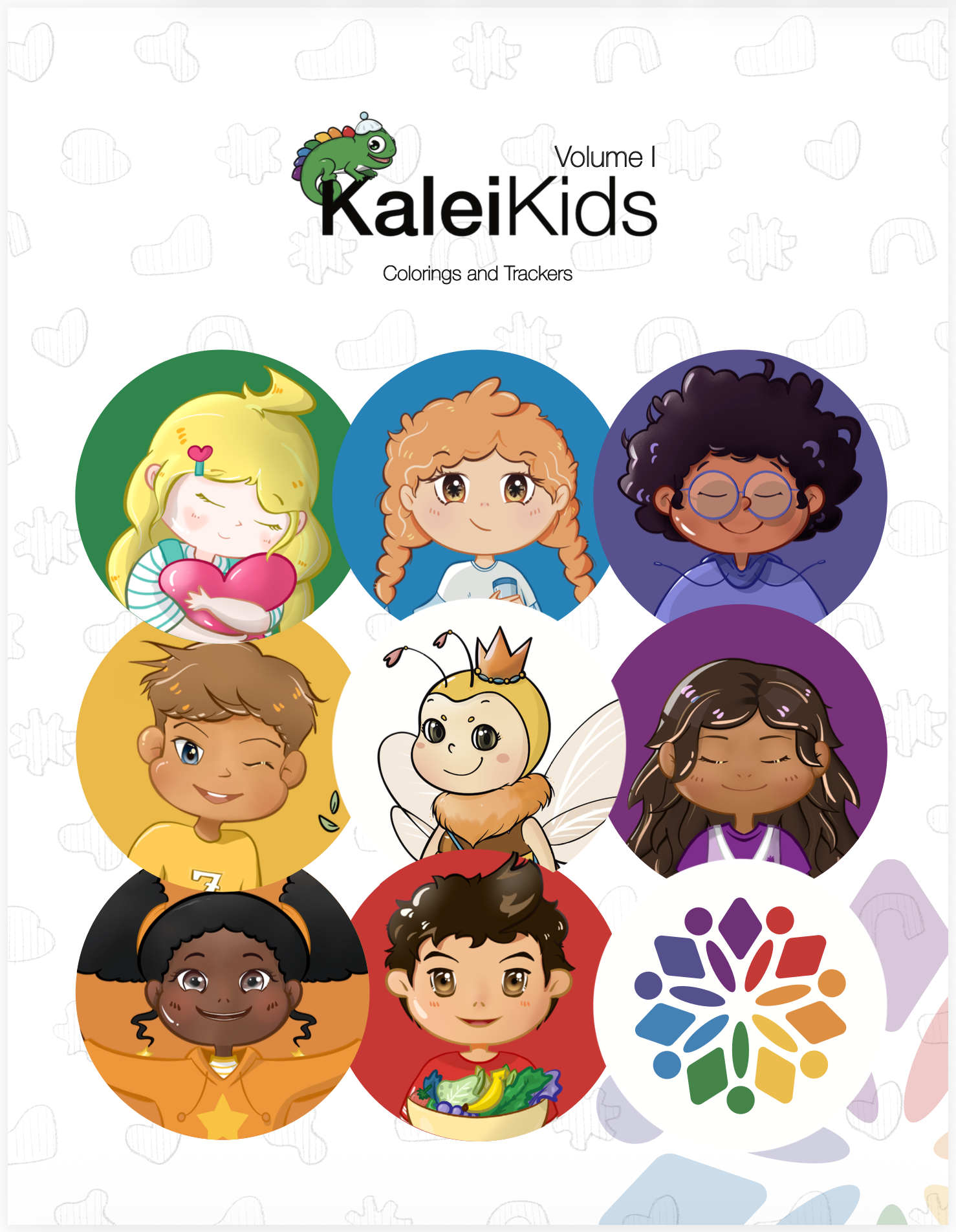 KaleiKids Volume 1 | Colorings and Trackers