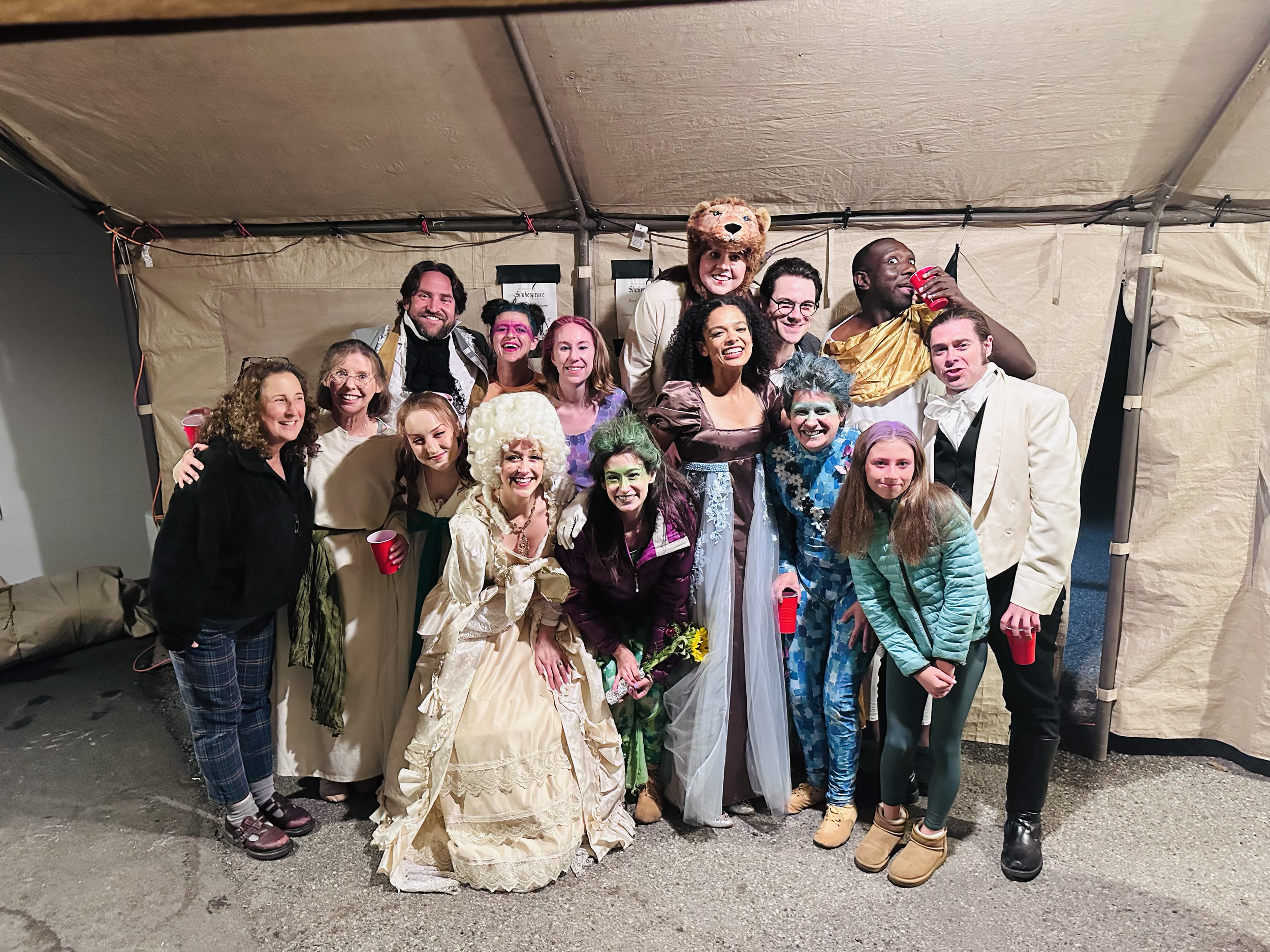The cast of Shakespeare's A Midsummer Night's Dream in Mammoth Lakes
