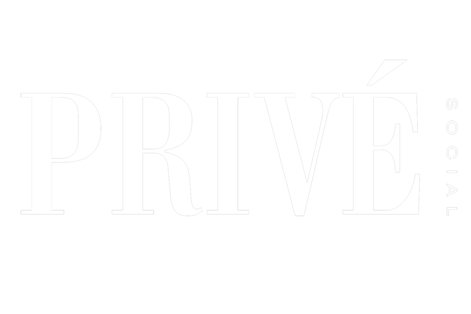 Privé Social Landing Page