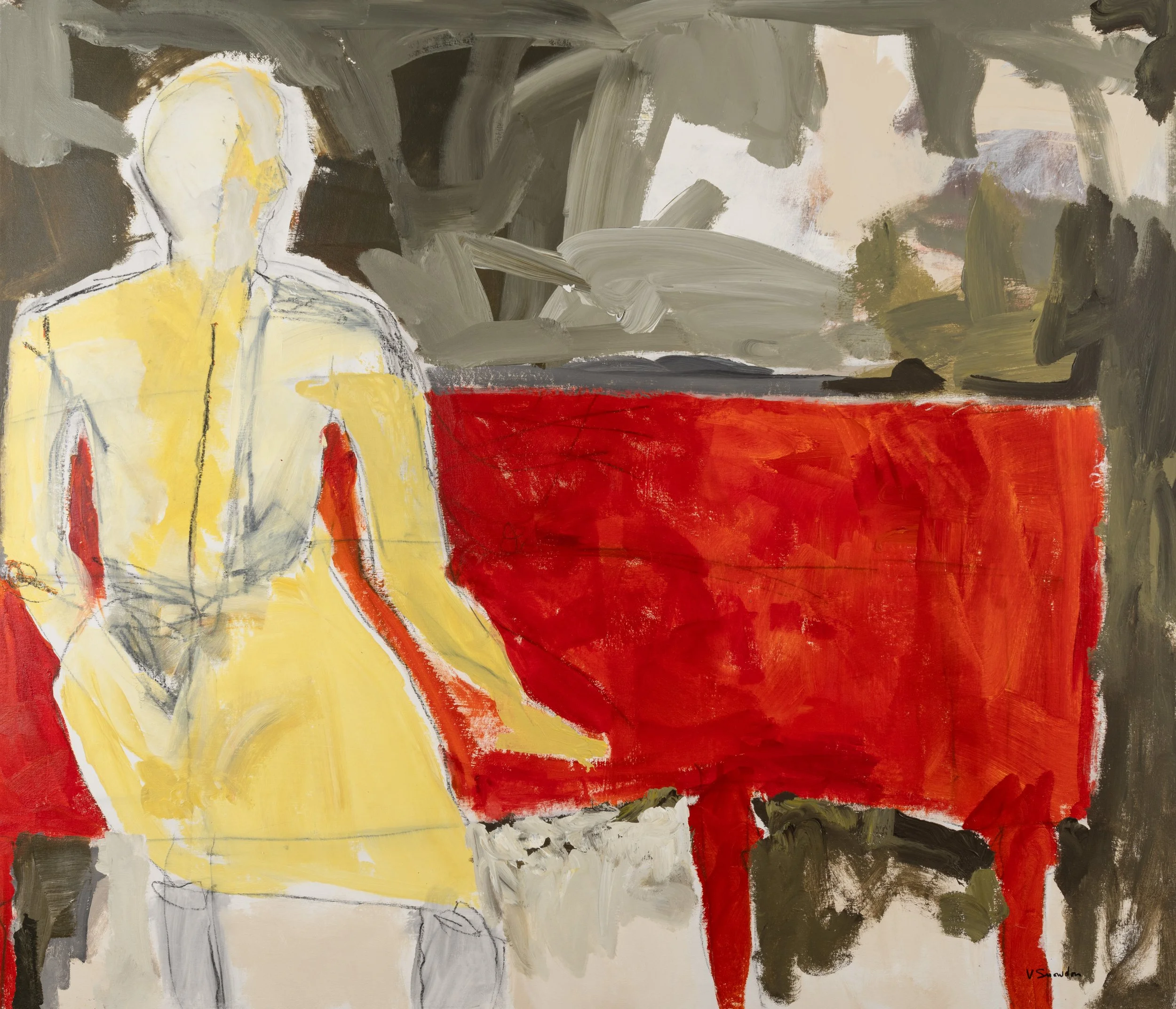 You Forgot To Say Goodbye, 2018.  Mixed Media on Canvas, W54xH47