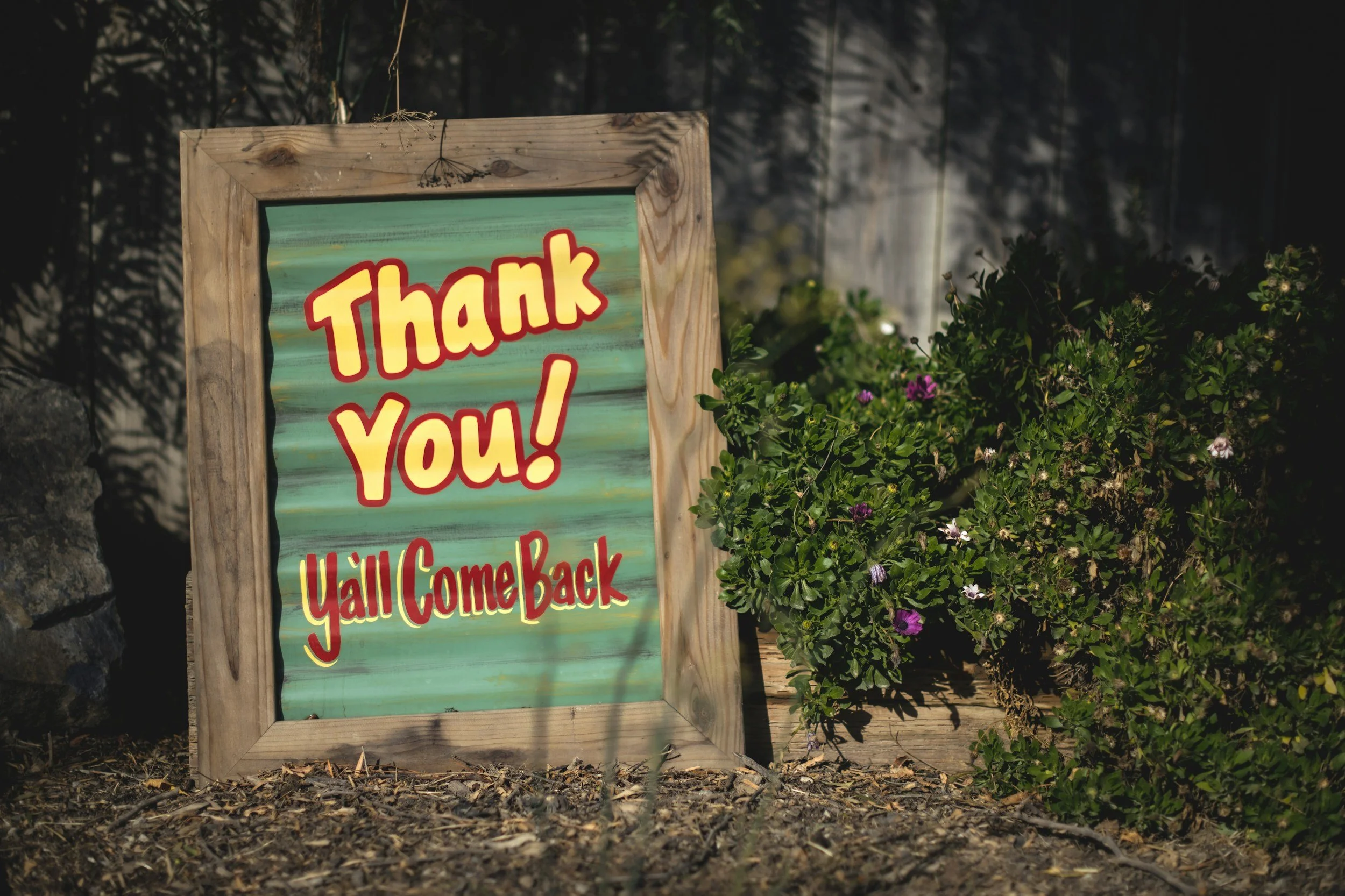 Jesus Cares - Southern Thank You sign