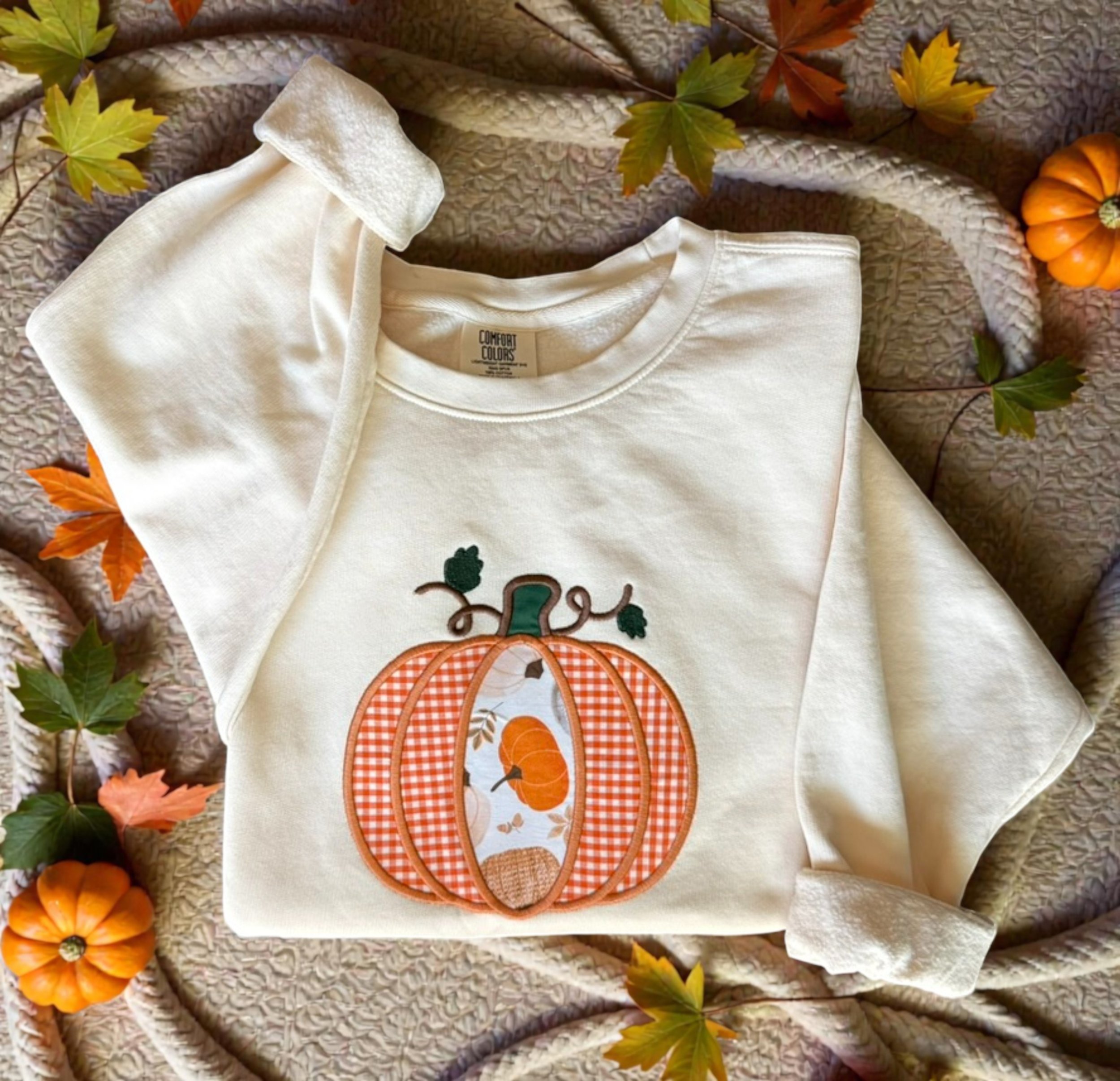 Fall Pumpkin Applique Sweatshirt