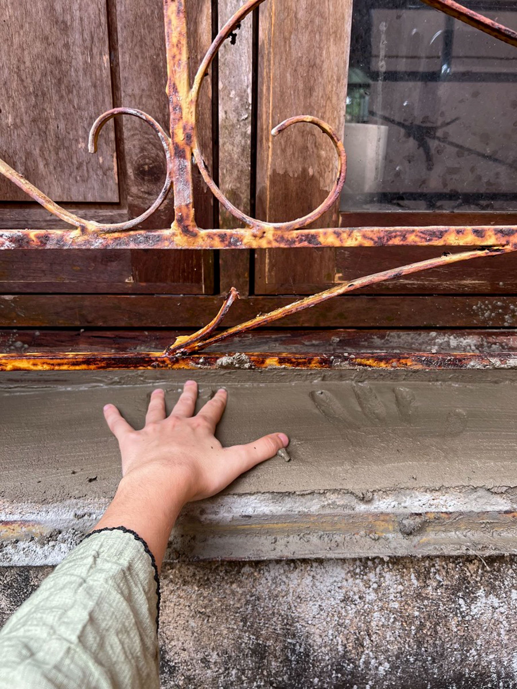   Forever embedded on the kitchen windowsill  
