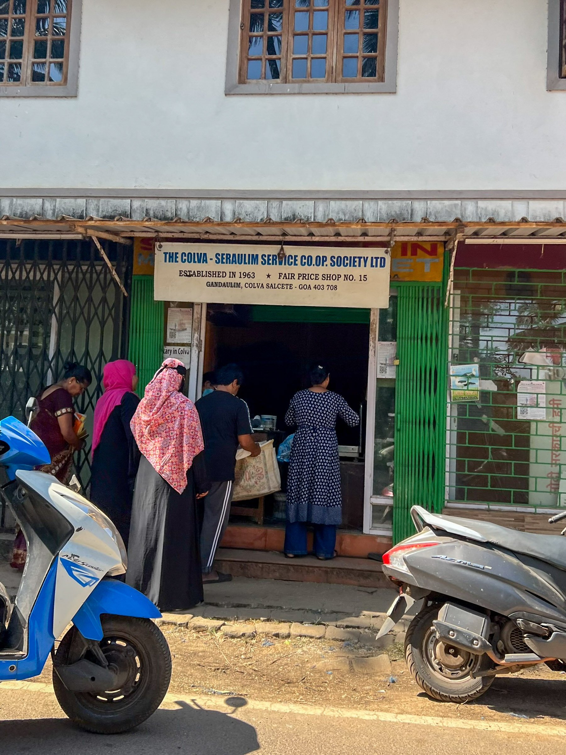   Eva and Chico gave permission for a Fair Price shop to be opened on their land. Here, locals can buy staple food grains at a subsidized cost.  