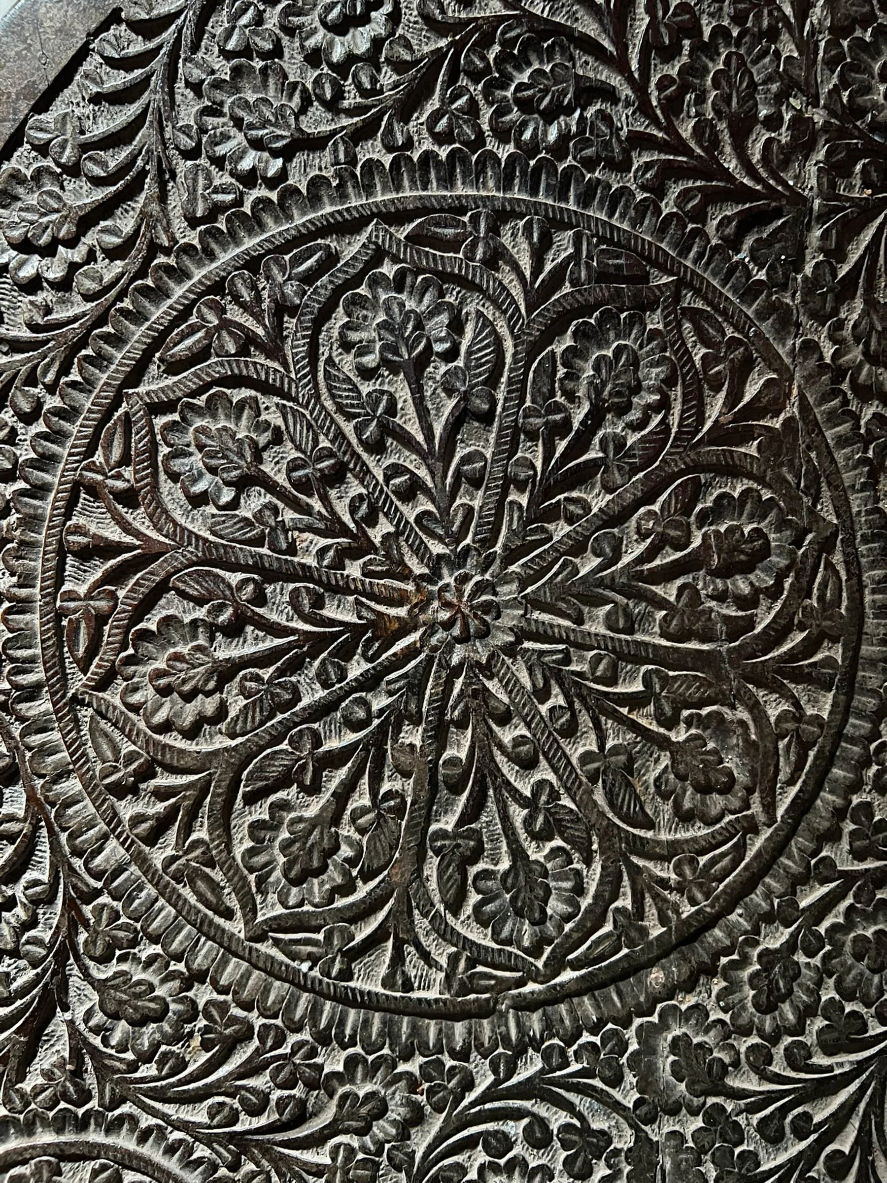   The only item spared by the robbers was the intricately carved dining room table - probably because it was way too heavy  