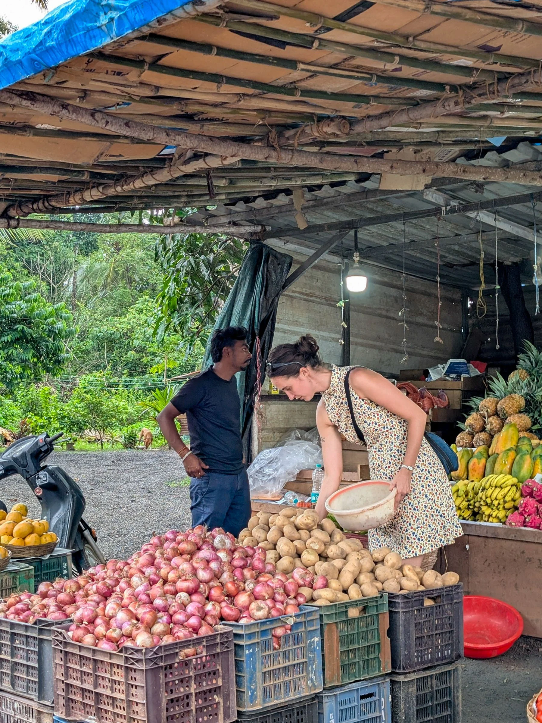   Visiting Abdul every other morning for the freshest of fruits and veggies  