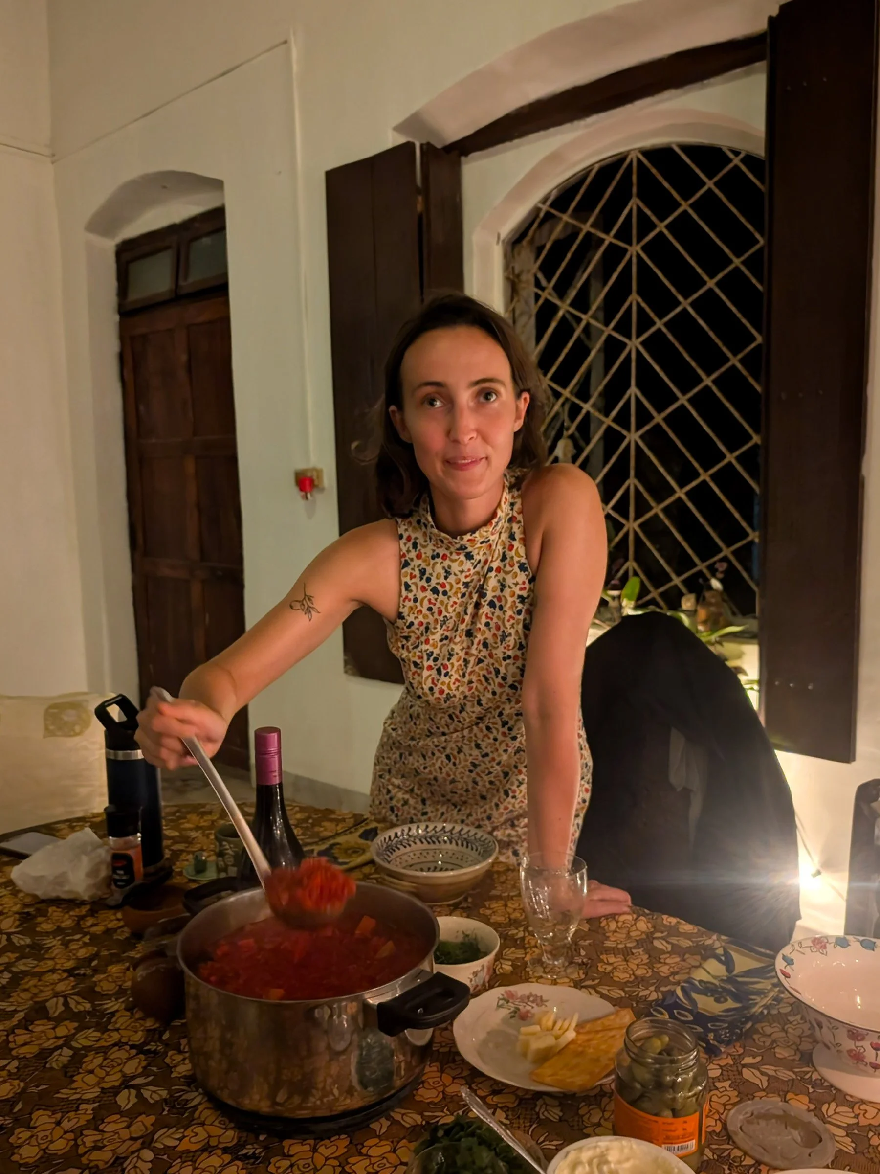   Birthday borscht using local ingredients   