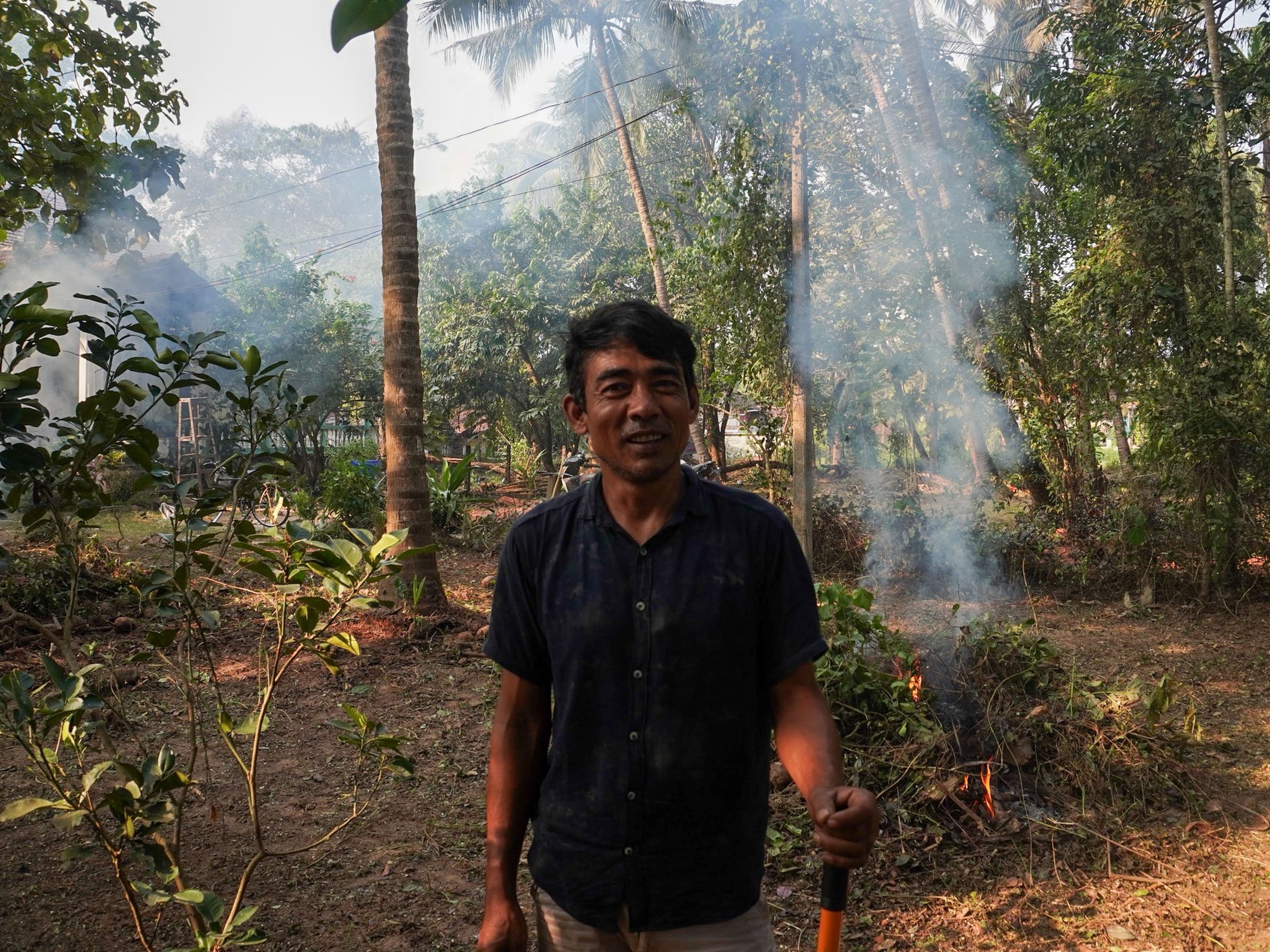   Our Nepalese guest workers transformed the 8,000m² of land using traditional methods. This was unbelievable to witness.  