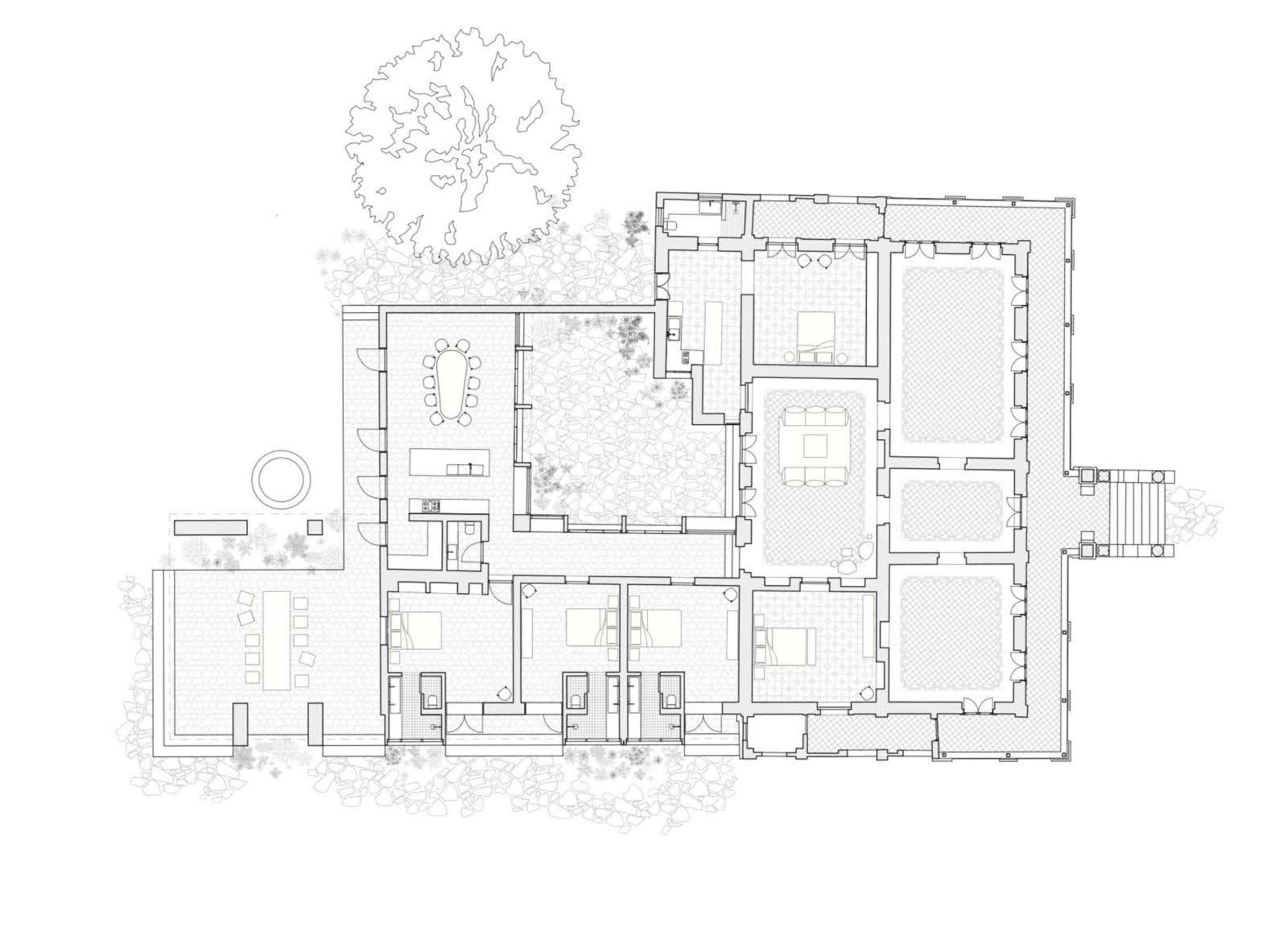   Casa Eva’s floor plan, made by Olio  