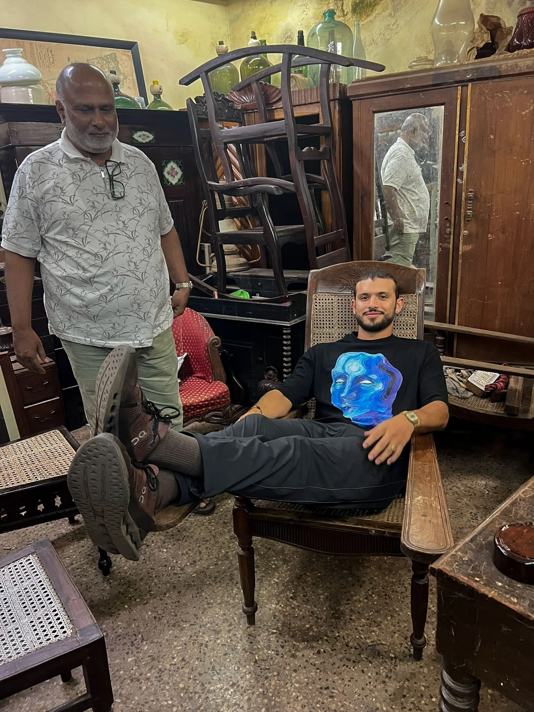   Replacing what was stolen (dad’s childhood leg-rest chair)  