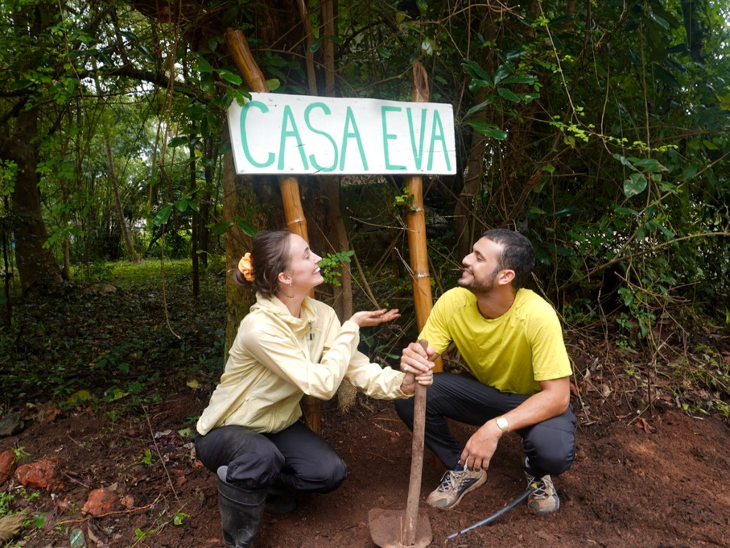   DIY sign and sealed and in the soil  