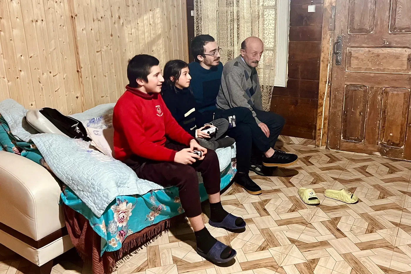   Luka arrives from Tbilisi and brings the Play Station to the village. Nothing was the same . 