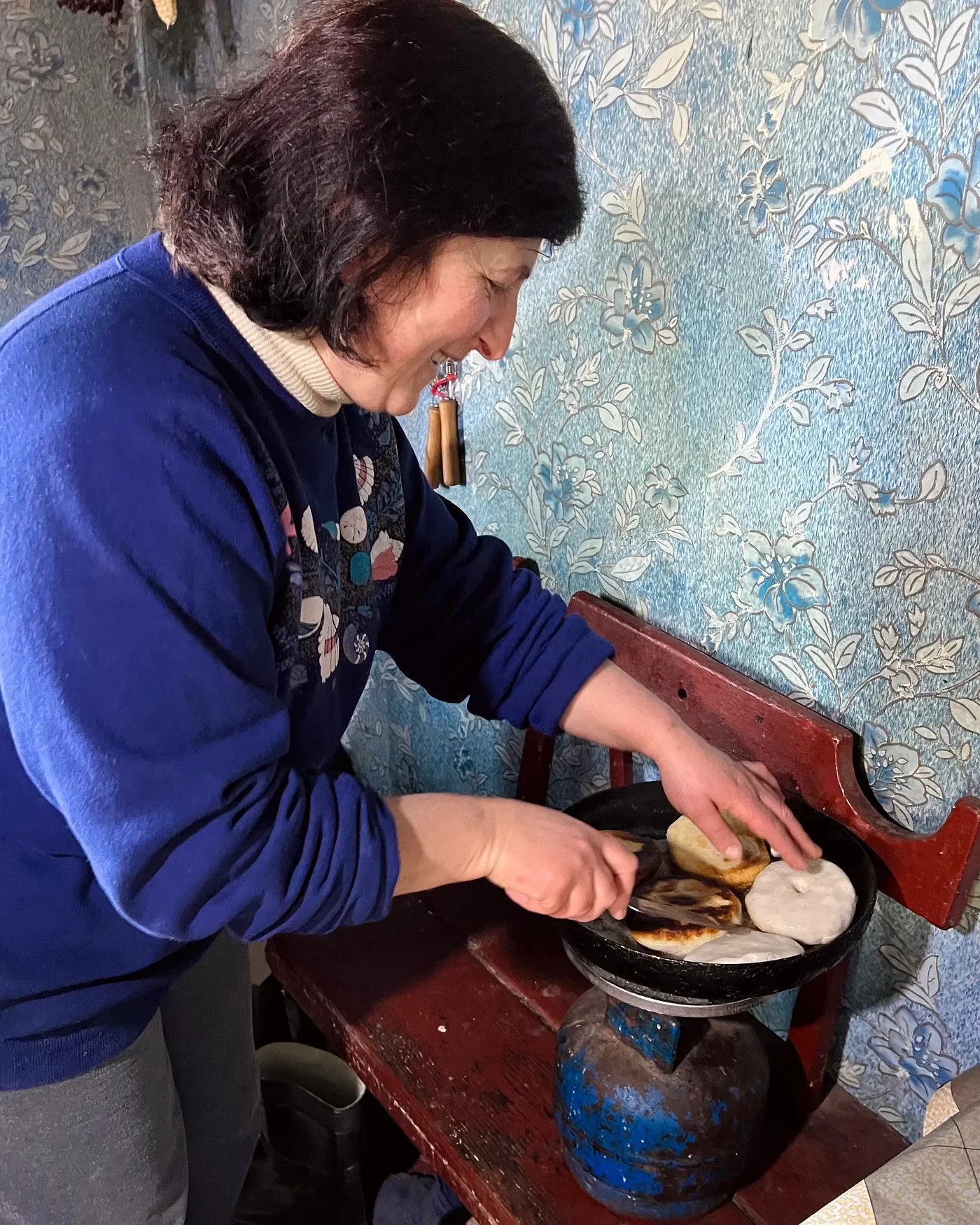   Mchadi in the morning, khachapuri for lunch, and lobiani by evening.  