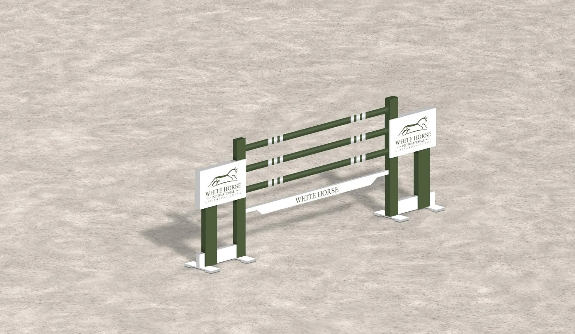 Create your own branded showjump in the UAE to represent your brand and logo through Equicore