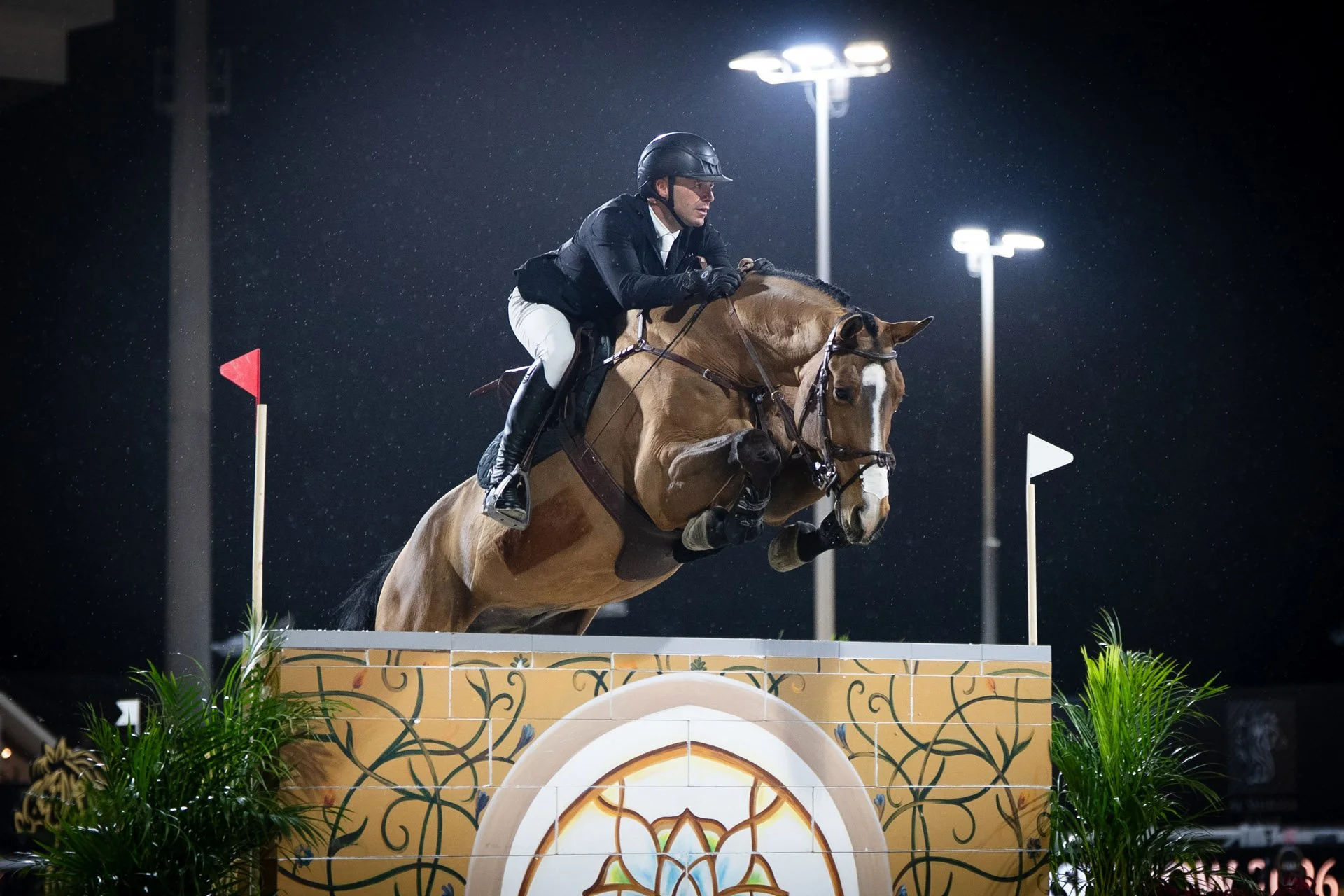 Max Lill competing during the UAE winter tour at one of our managed events