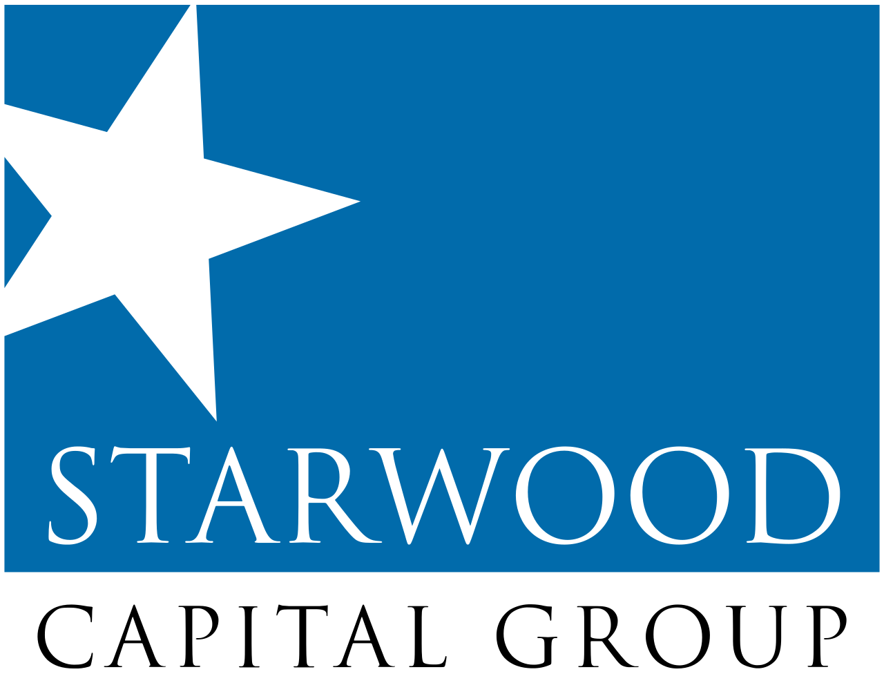 Starwood logo with a white star on a blue background and the word 'STARWOOD' beneath it.