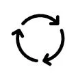 Circular arrow icon indicating refresh or reload