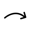 Arrow pointing downward and curving to the right.