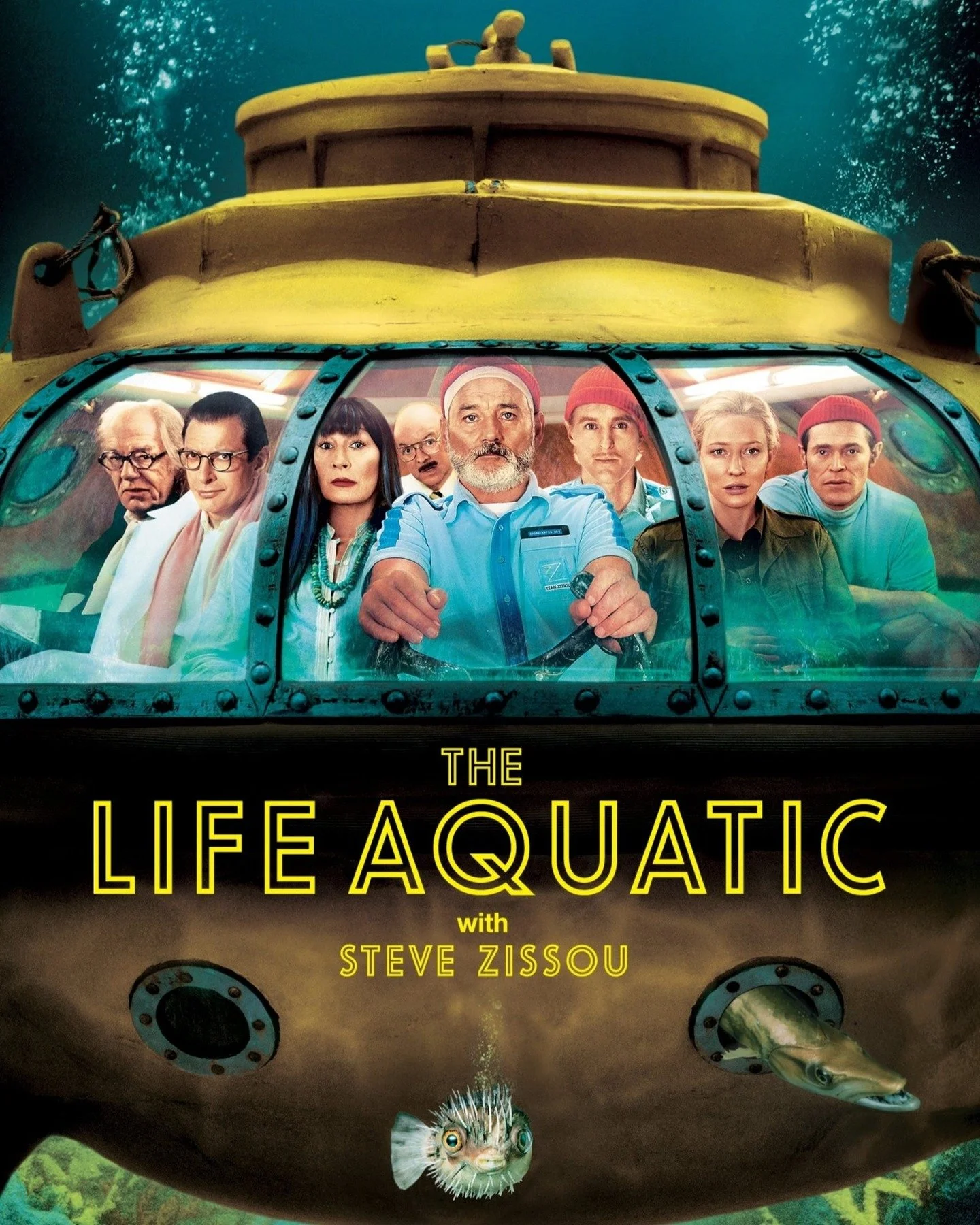 Join us this Sunday, March 16th for Wes Anderson's star-studded cult favorite, The Life Aquatic with Steve Zissou.

Renowned oceanographer Steve Zissou (Bill Murray) and his crew are seeking vengeance against a rare shark that devoured Steve's friend