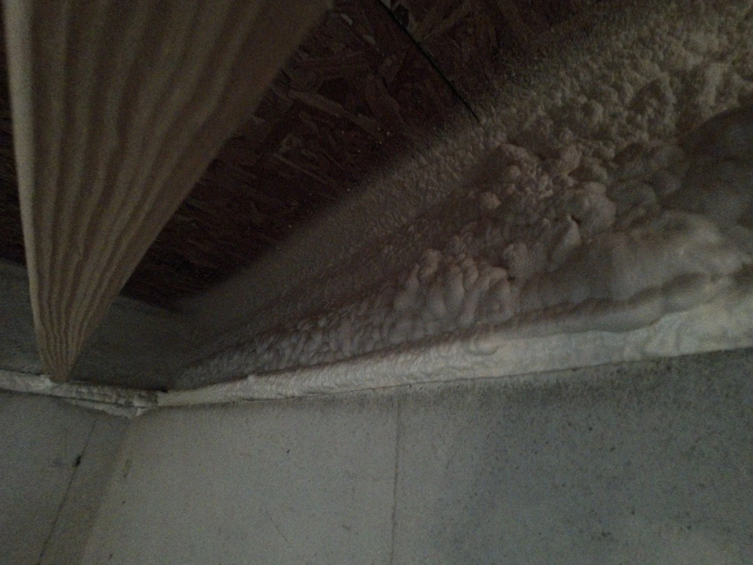 Closed cell foam in rim joist