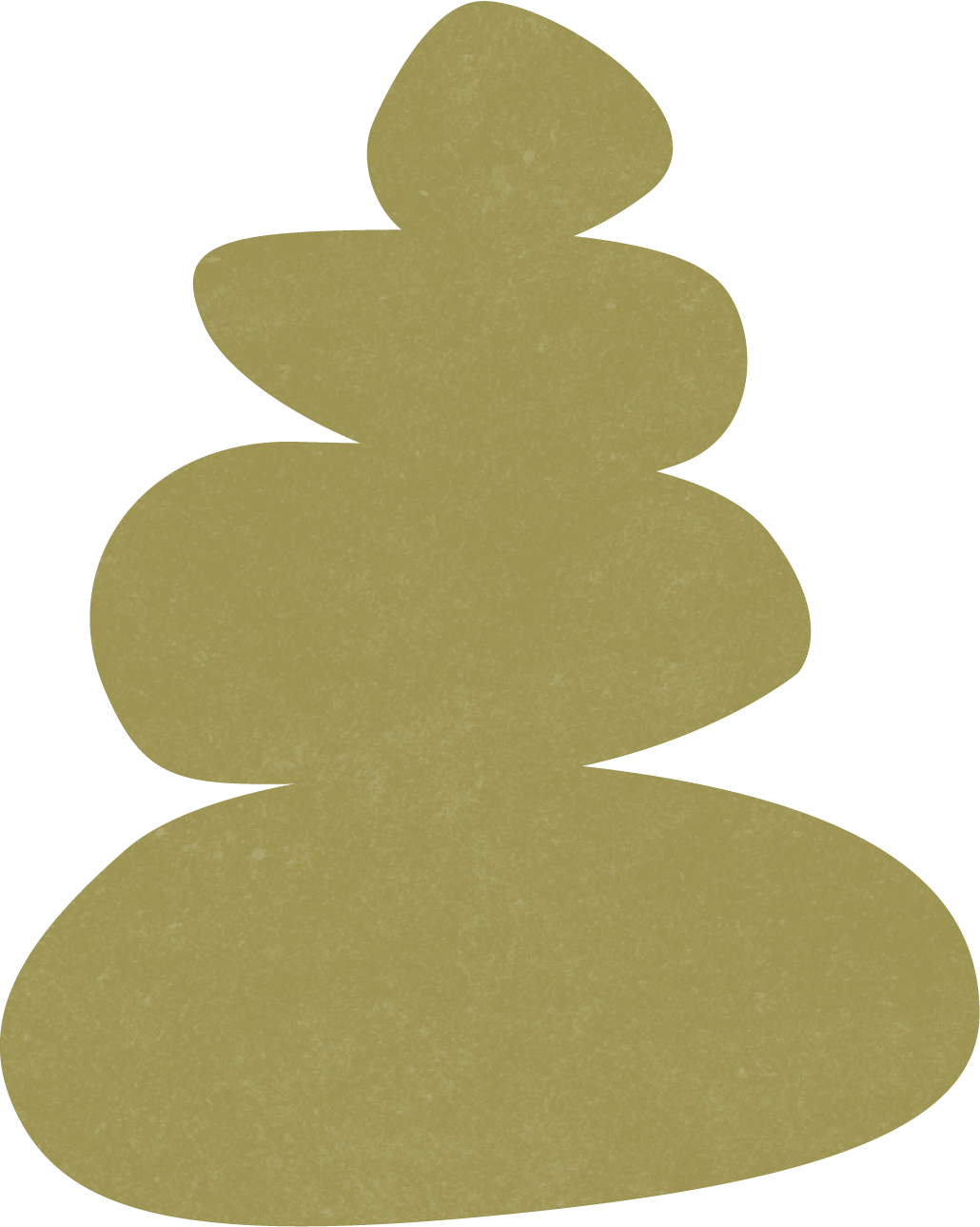 Stacked beige stones balanced on top of each other, forming a zen garden or meditation stone stack.