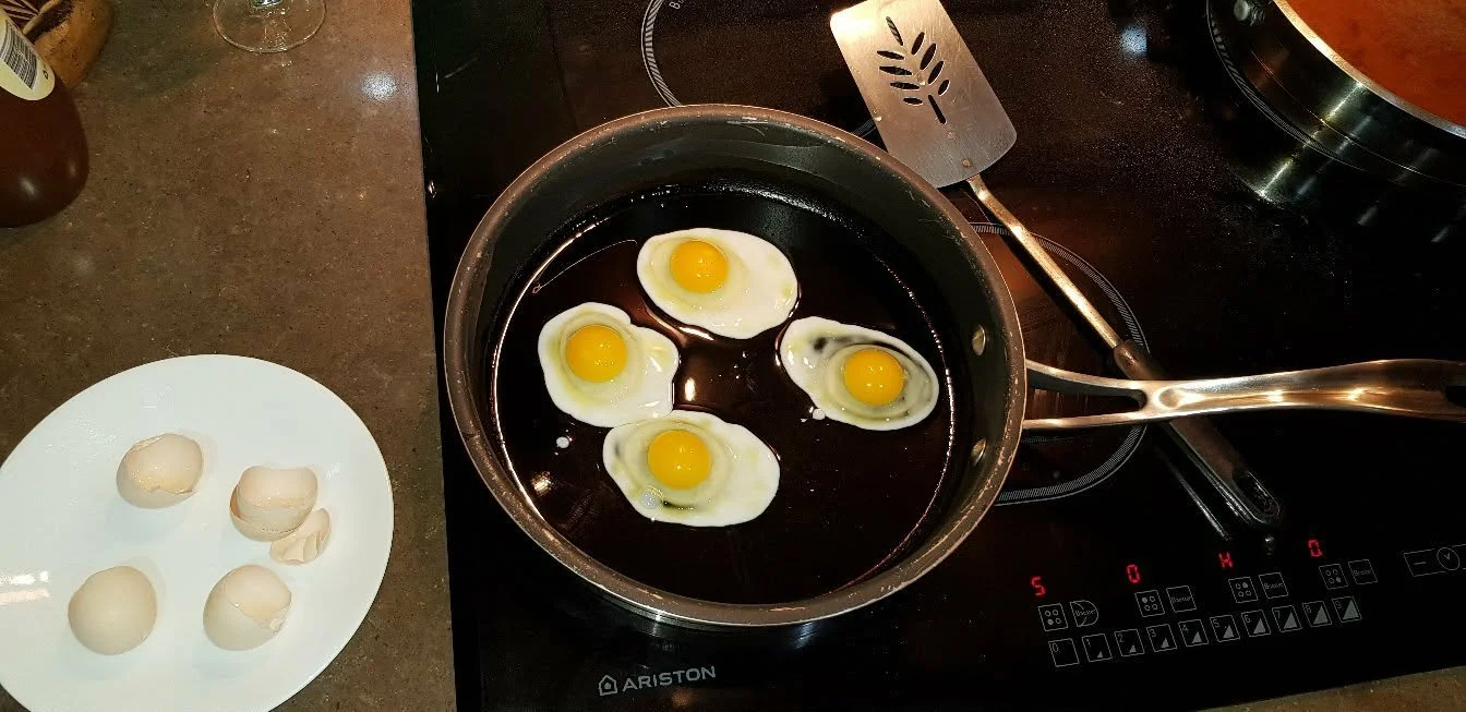 Bantam eggs cooking.jpg