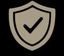 Shield with a checkmark in the center