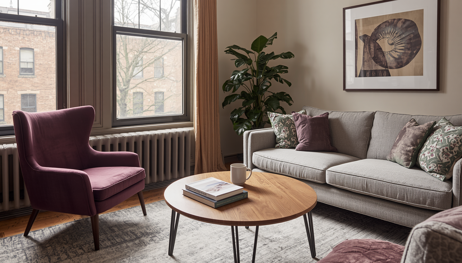 Stress management therapy office in Chicago with peaceful design