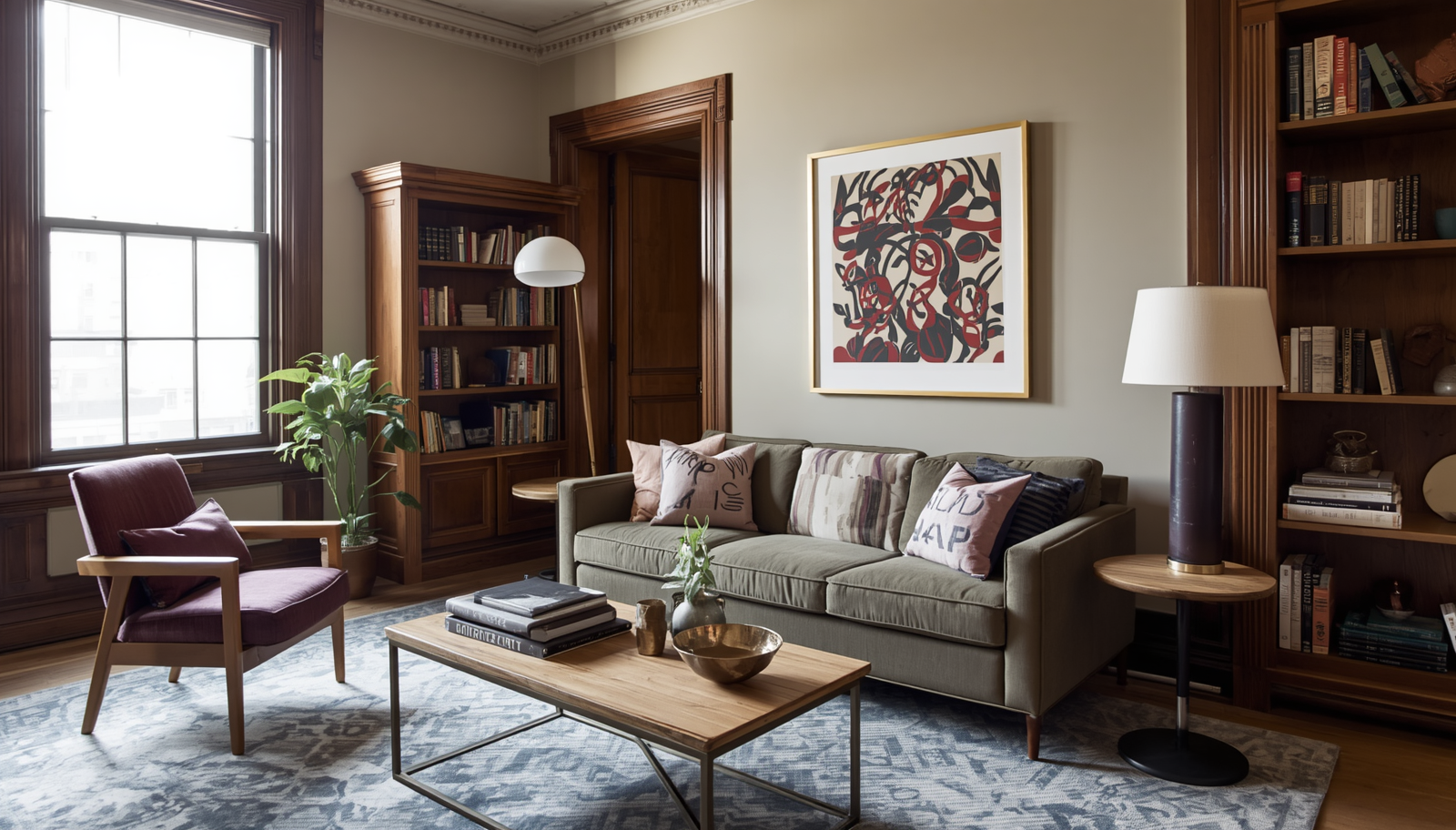 Couples counseling office in Chicago with two chair setup
