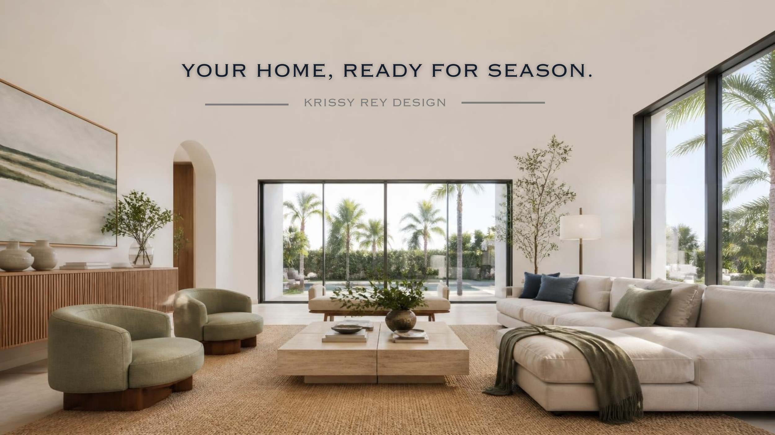 Krissy Rey Design Japandi inspire living room