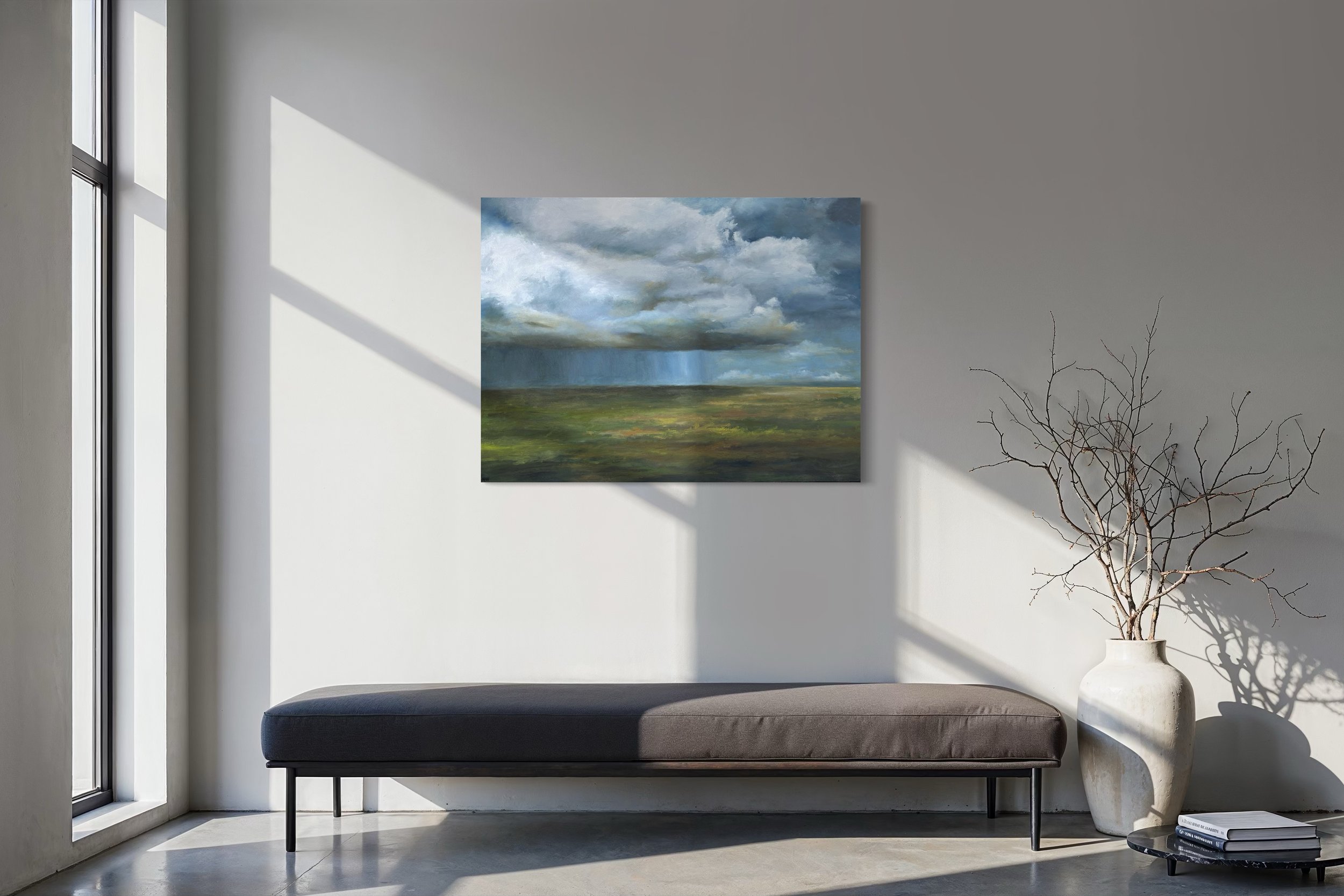 Nature's Symphony 40 x 30  oil on canvas - serene space - Artist Michael A Hidalgo copyrightIMG_3124.JPG