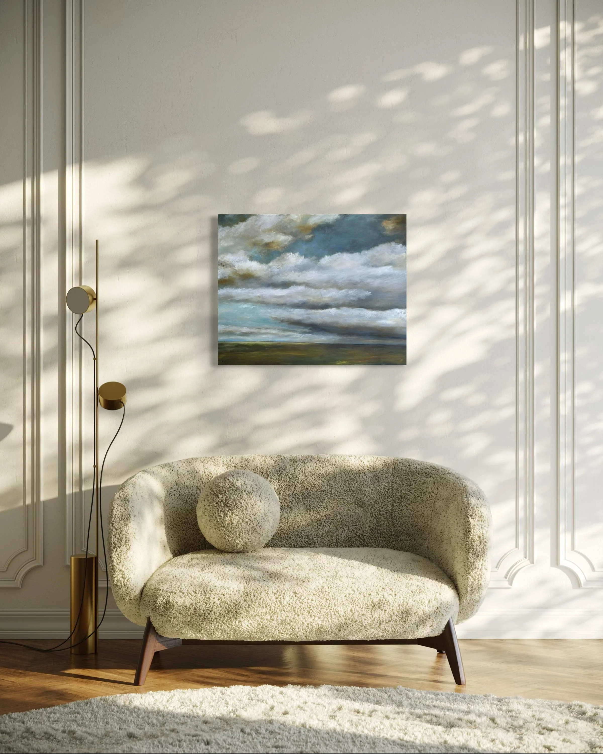 Fields of Air 30 x 24  oil on canvas - serene space - Artist Michael A Hidalgo copyright IMG_3136.JPG