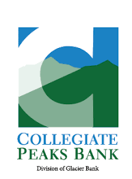 Logo of Collegiate Peaks Bank with mountain landscape and text, helpful with modular home financing options