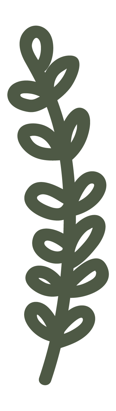Green leaf outline.