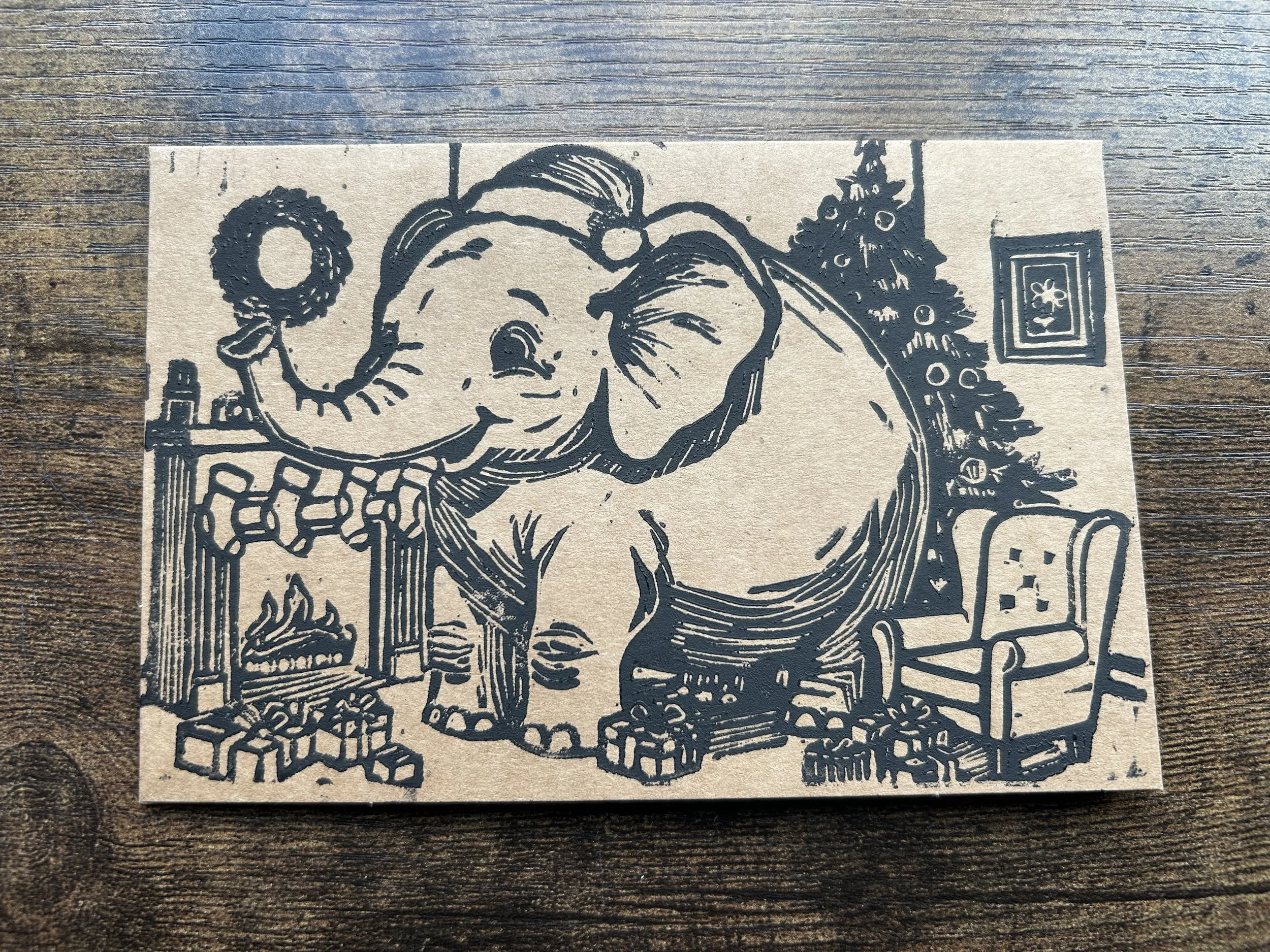 Elephant in the Room Greeting Card
