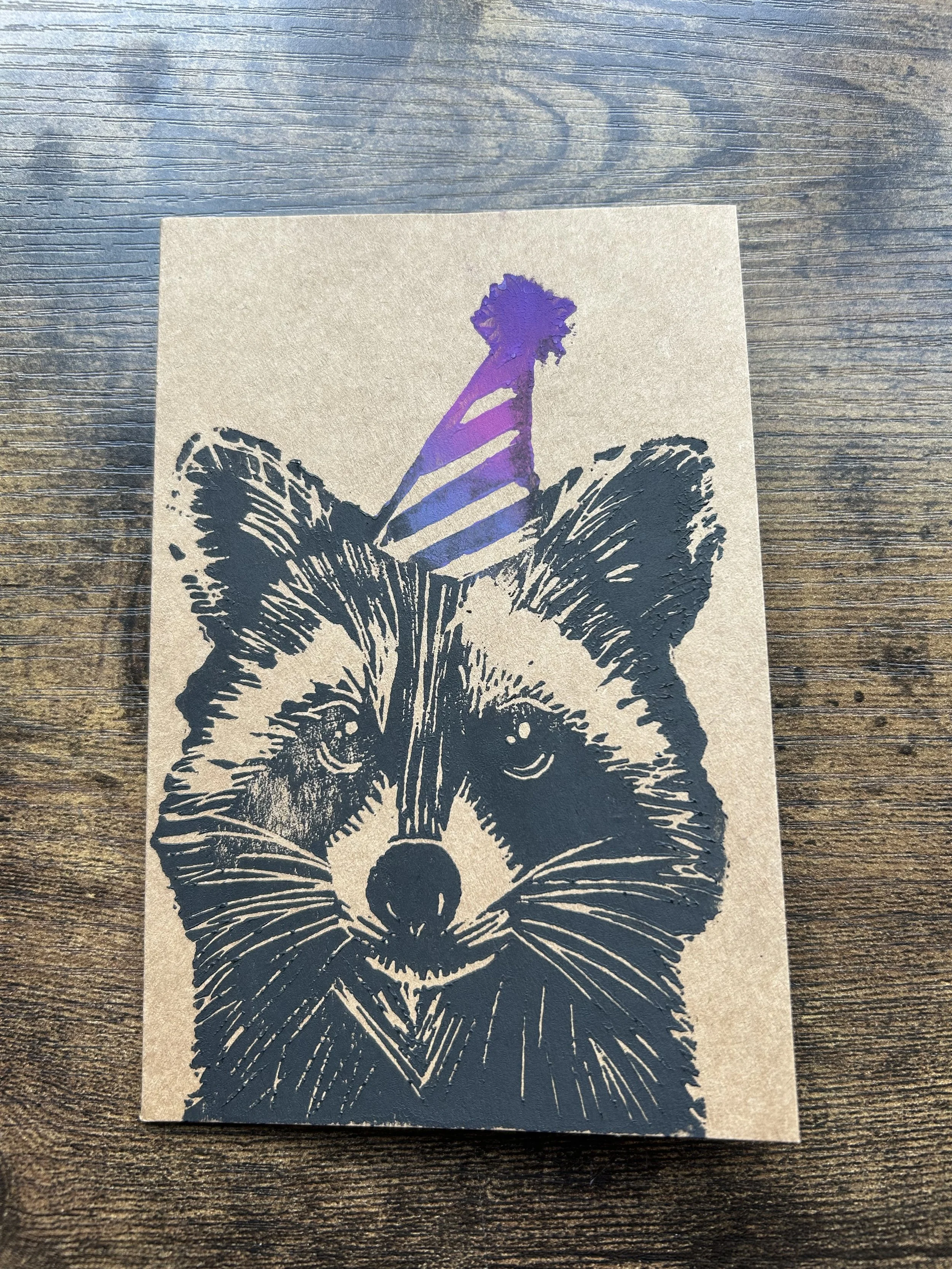 Trash Panda Party Greeting Card