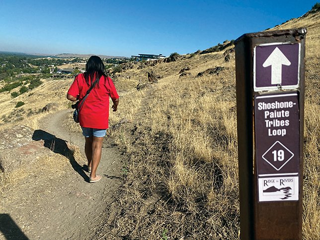 JW ROBVP walkikng on Shoshone Paiute Tribes loop.jpg